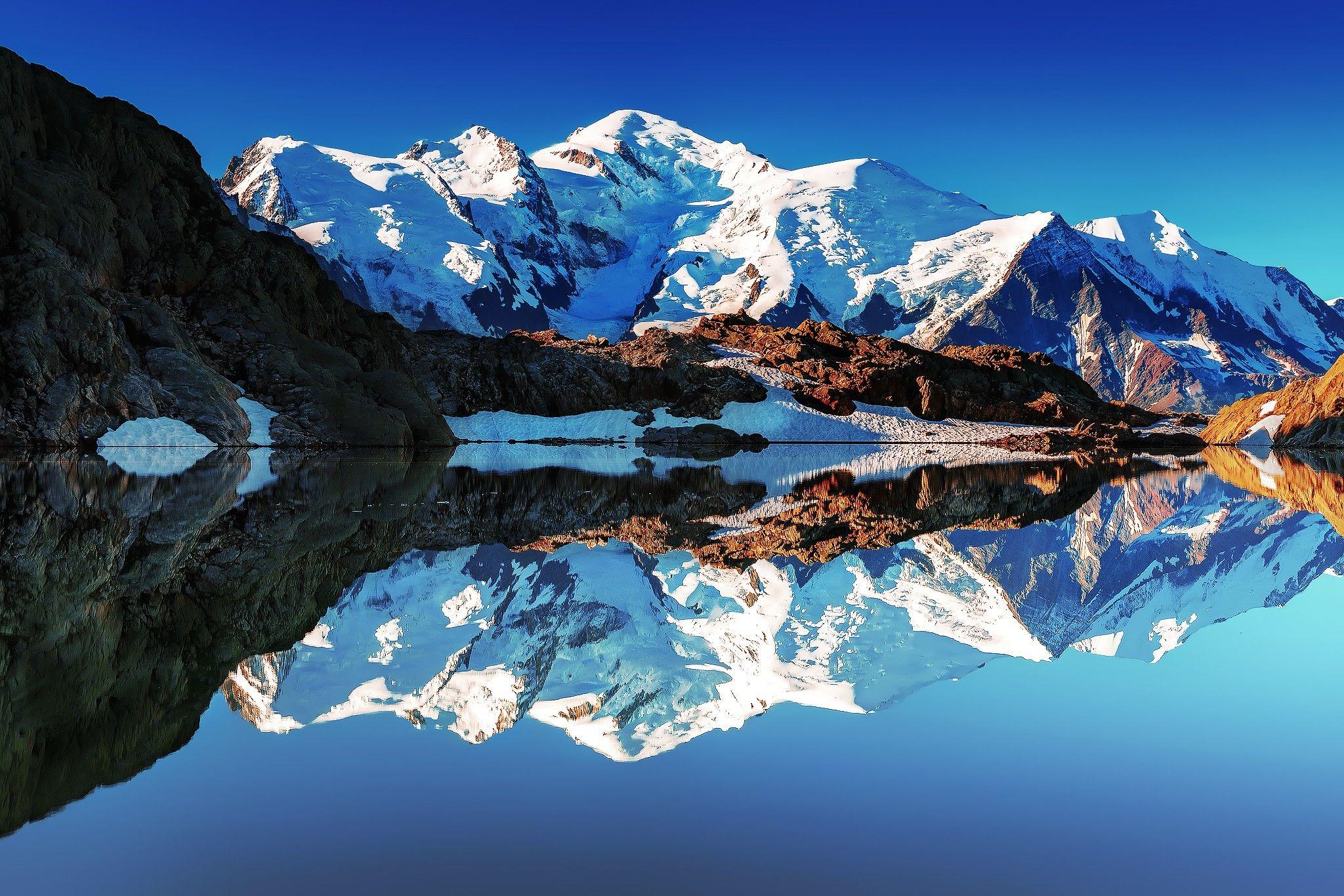 Mont Blanc and the French Alps